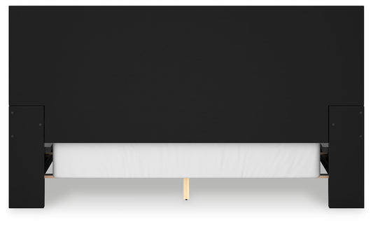 Londer - California King Panel Bed - Black