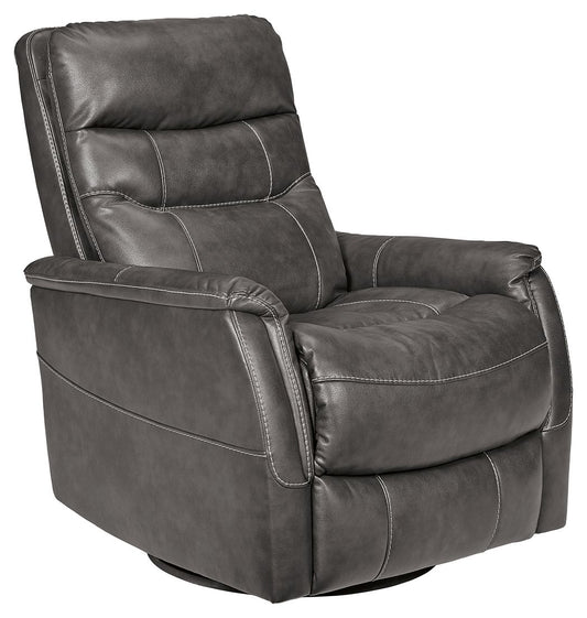 Riptyme - Swivel Glider Recliner - Quarry