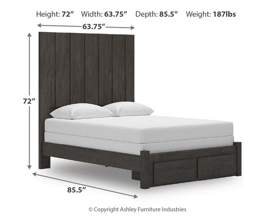 Fraluna - Panel Storage Bed