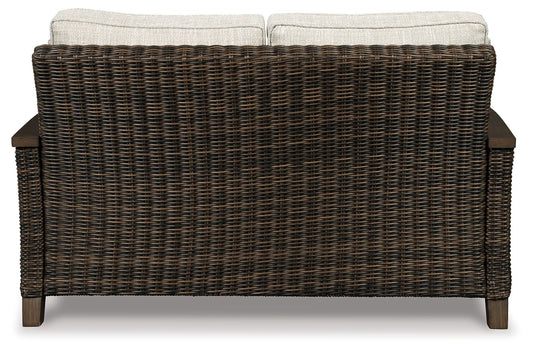 Paradise Trail - Loveseat w/Cushion - Medium Brown