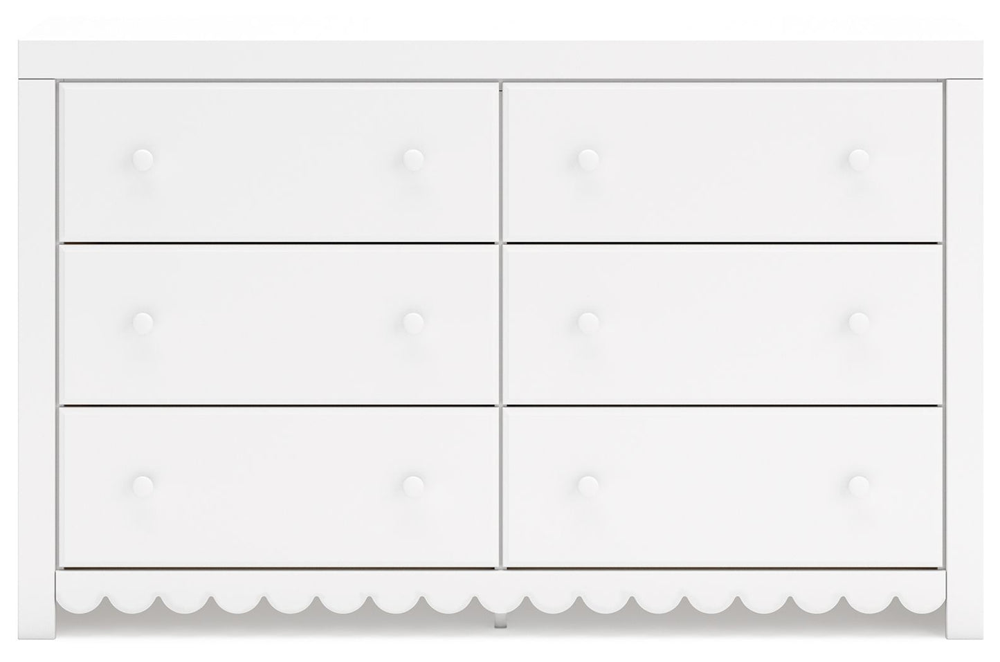 Mollviney - Six Drawer Dresser - White