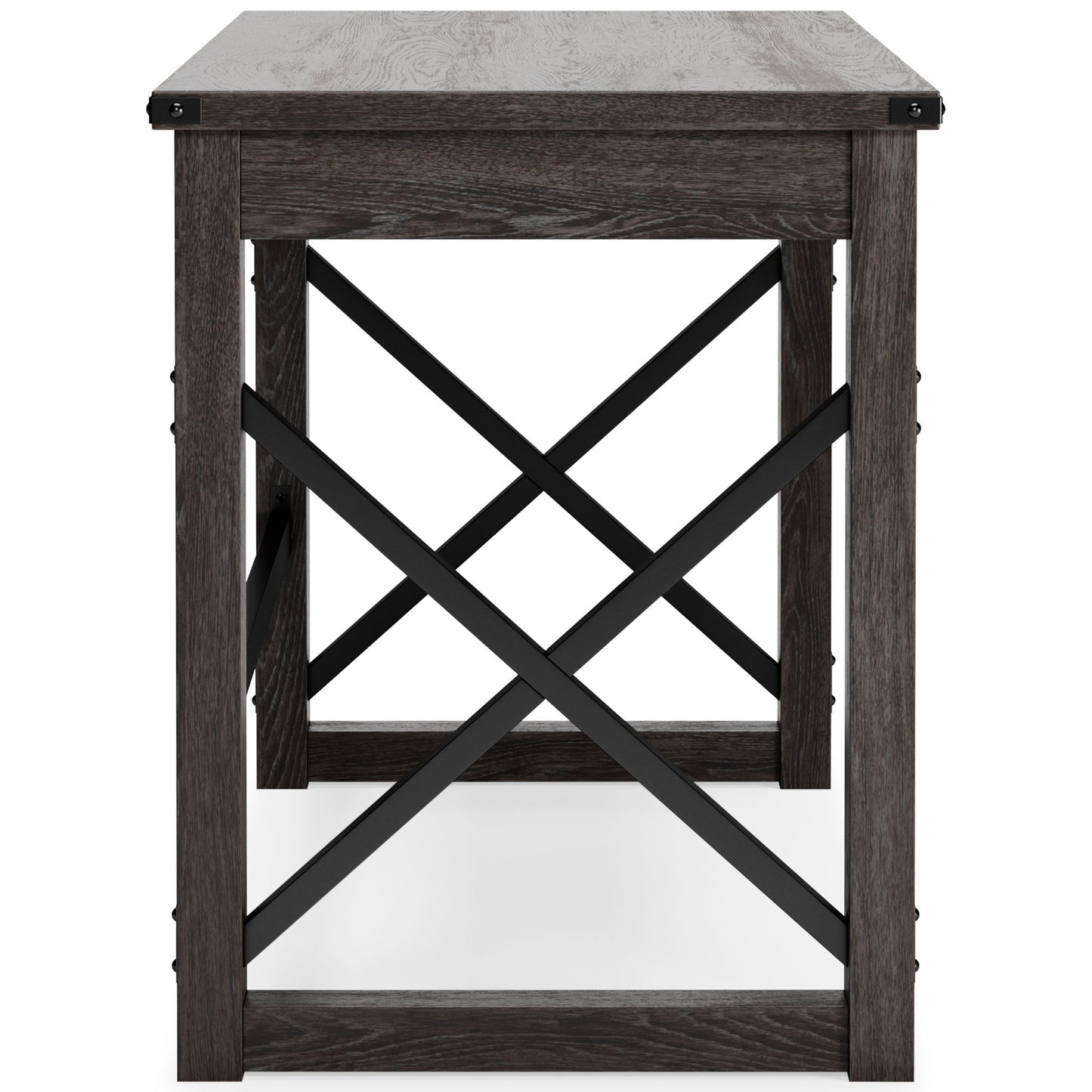 Freedan - Home Office Desk - Grayish Brown