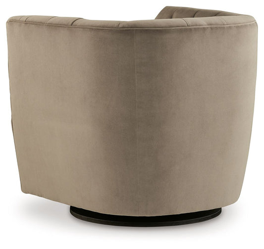 Hayesler - Swivel Accent Chair - Cocoa