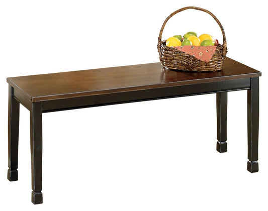 Owingsville - Large Dining Room Bench - Black / Brown
