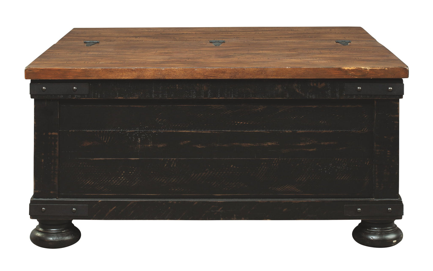 Valebeck - Lift Top Cocktail Table - Black / Brown