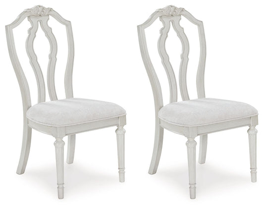 Montelaine - Dining Upholstered Side Chair (Set of 2) - Antique White