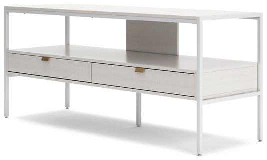 Deznee - Large TV Stand - White