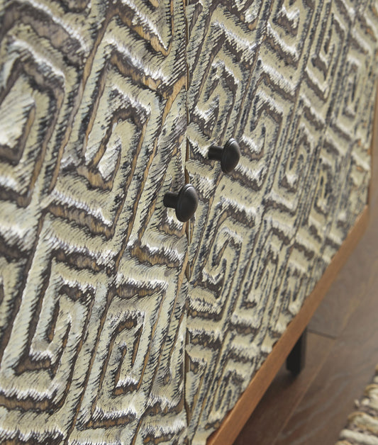 Kerrings - Accent Cabinet - Brown / Black / White