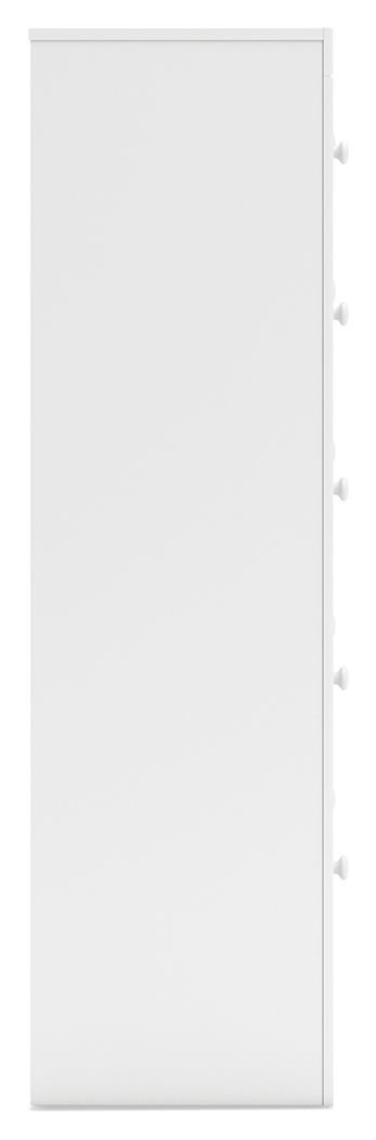 Mollviney - Five Drawer Chest - White