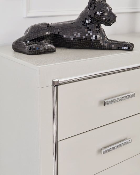 Zyniden - Dresser And Mirror - Silver