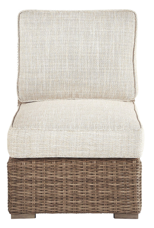 Beachcroft - Armless Chair w/Cushion - Beige