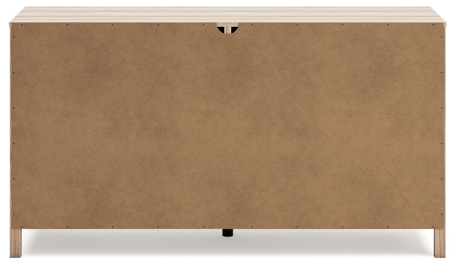 Battelle - Six Drawer Dresser - Tan