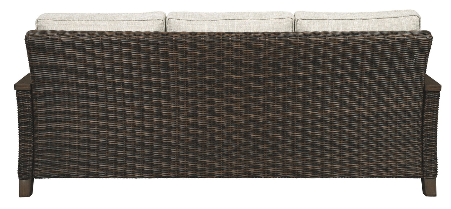 Paradise Trail - Sofa with Cushion - Medium Brown