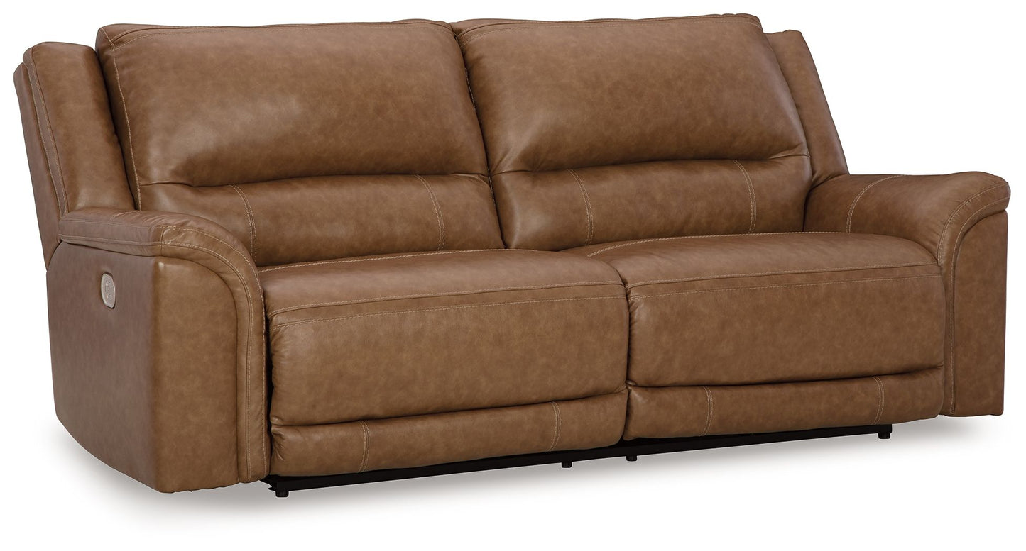 Trasimeno - 2 Seat Pwr Rec Sofa Adj Headrest - Caramel