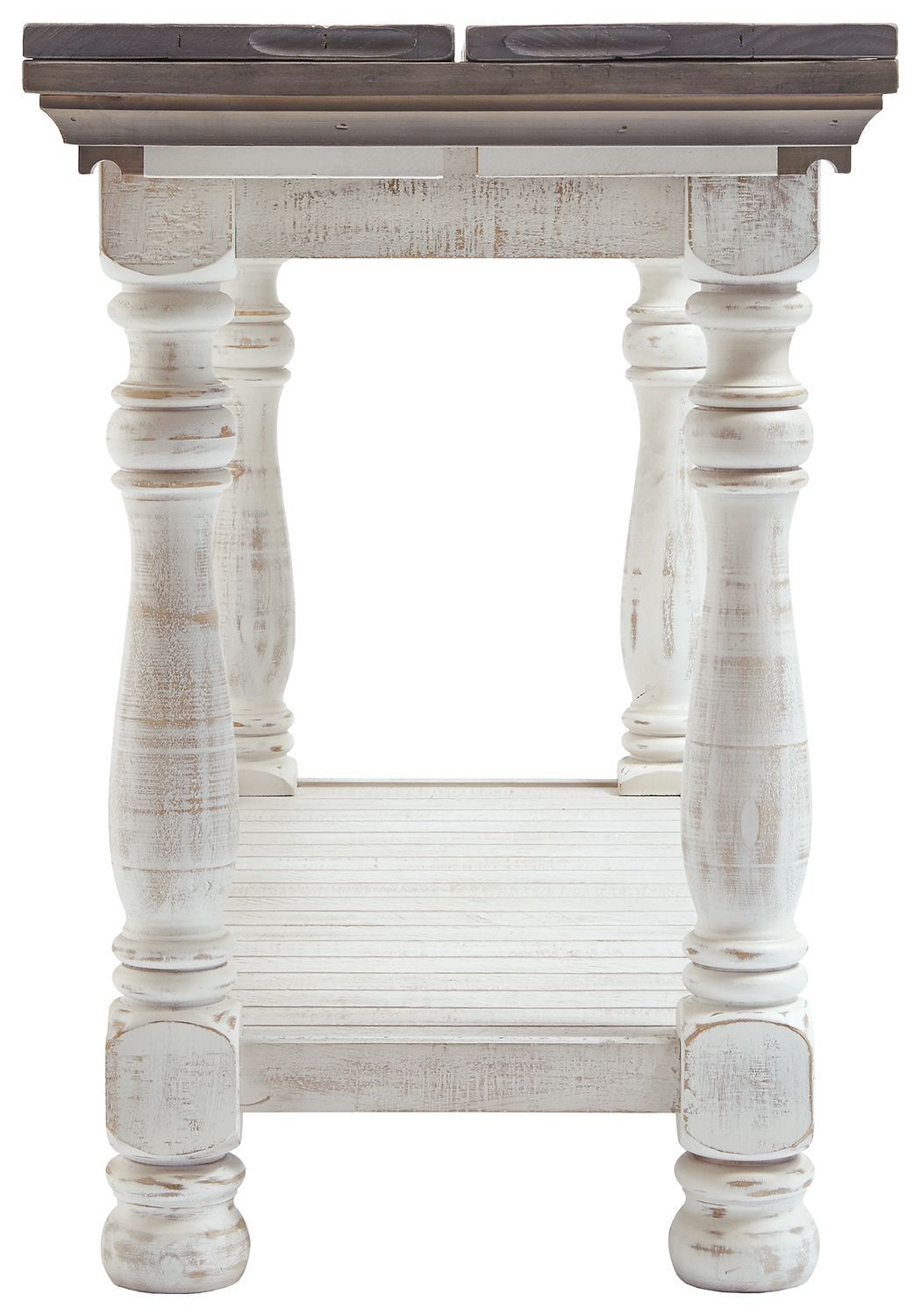 Havalance - Flip Top Sofa Table - Gray / White