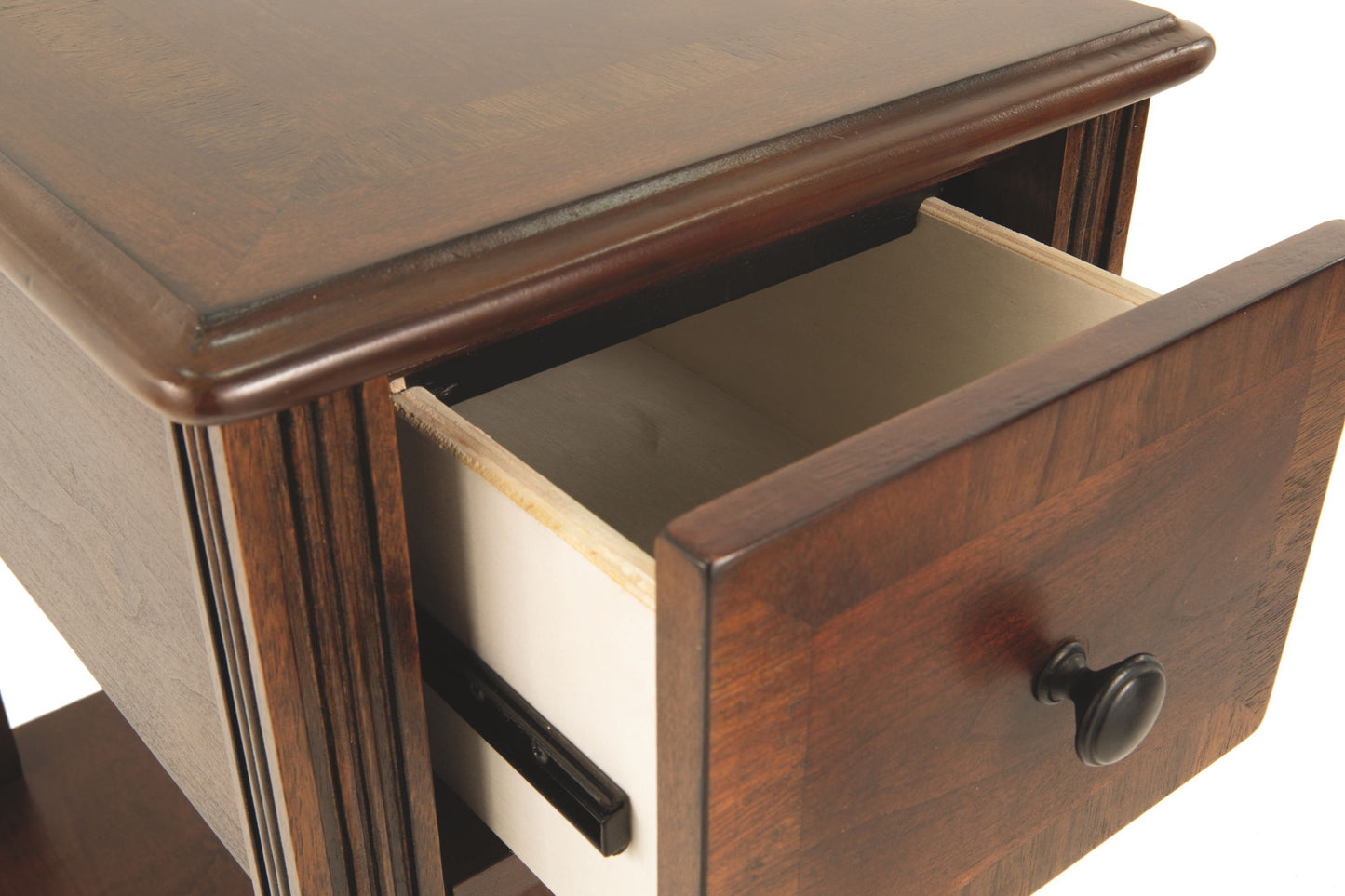 Breegin - Chair Side End Table - Removable Tray - Brown