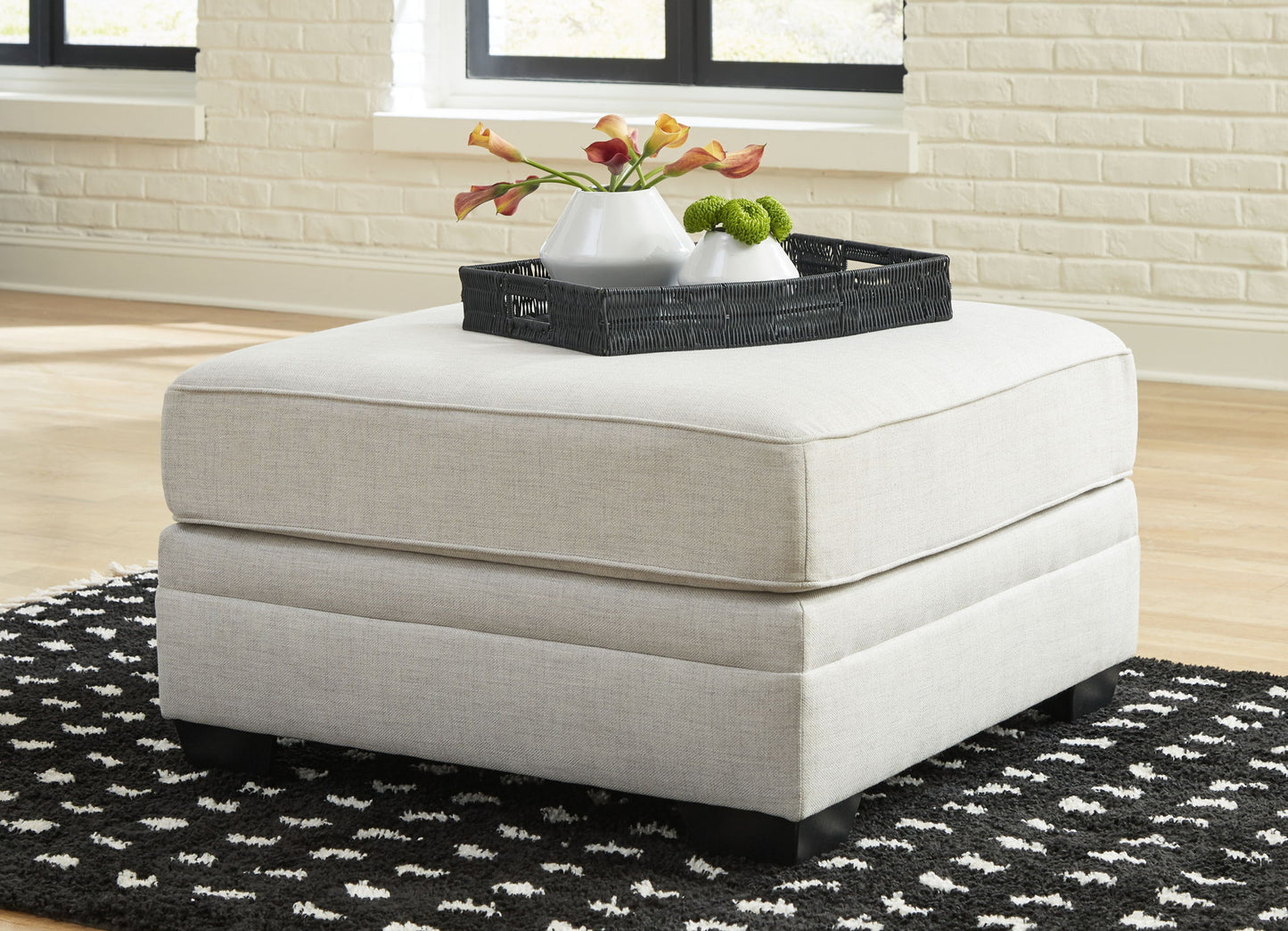 Huntsworth - Oversized Accent Ottoman - Dove Gray