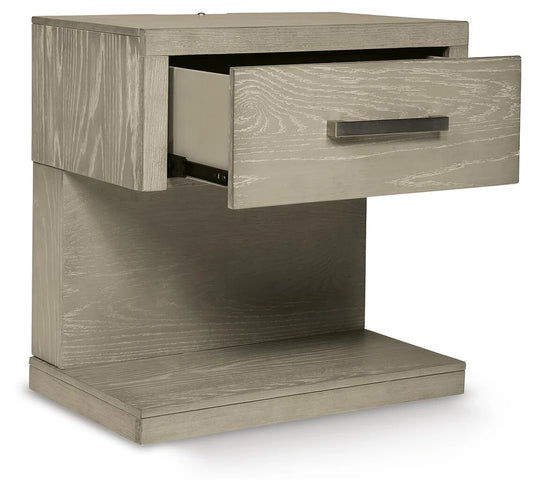 Fawnburg 26" 1 Drawer Charging Nightstand