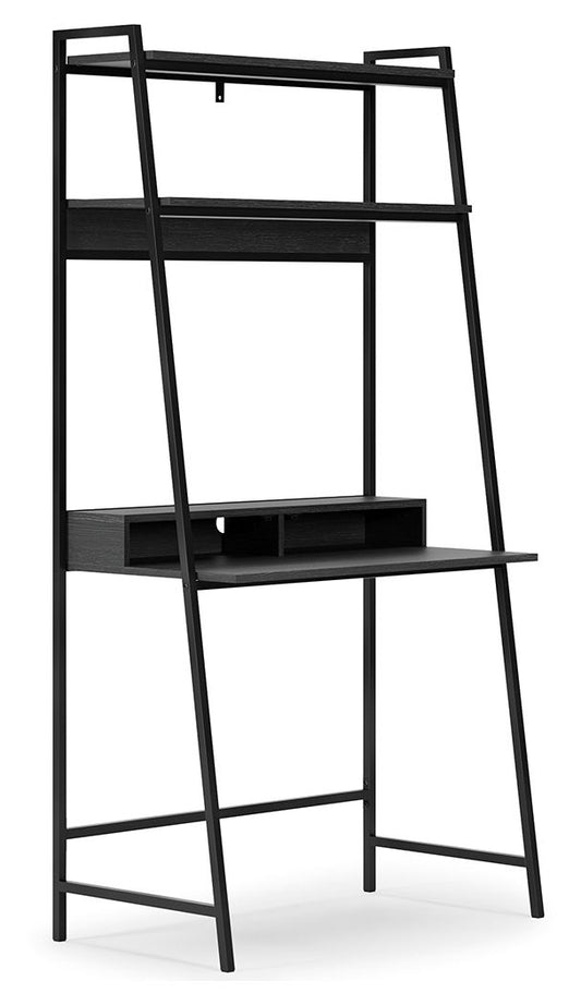 Yarlow - Home Office Desk and Shelf - Black