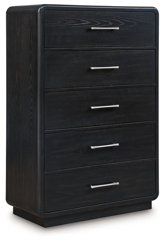Rowanbeck - Five Drawer Chest - Black