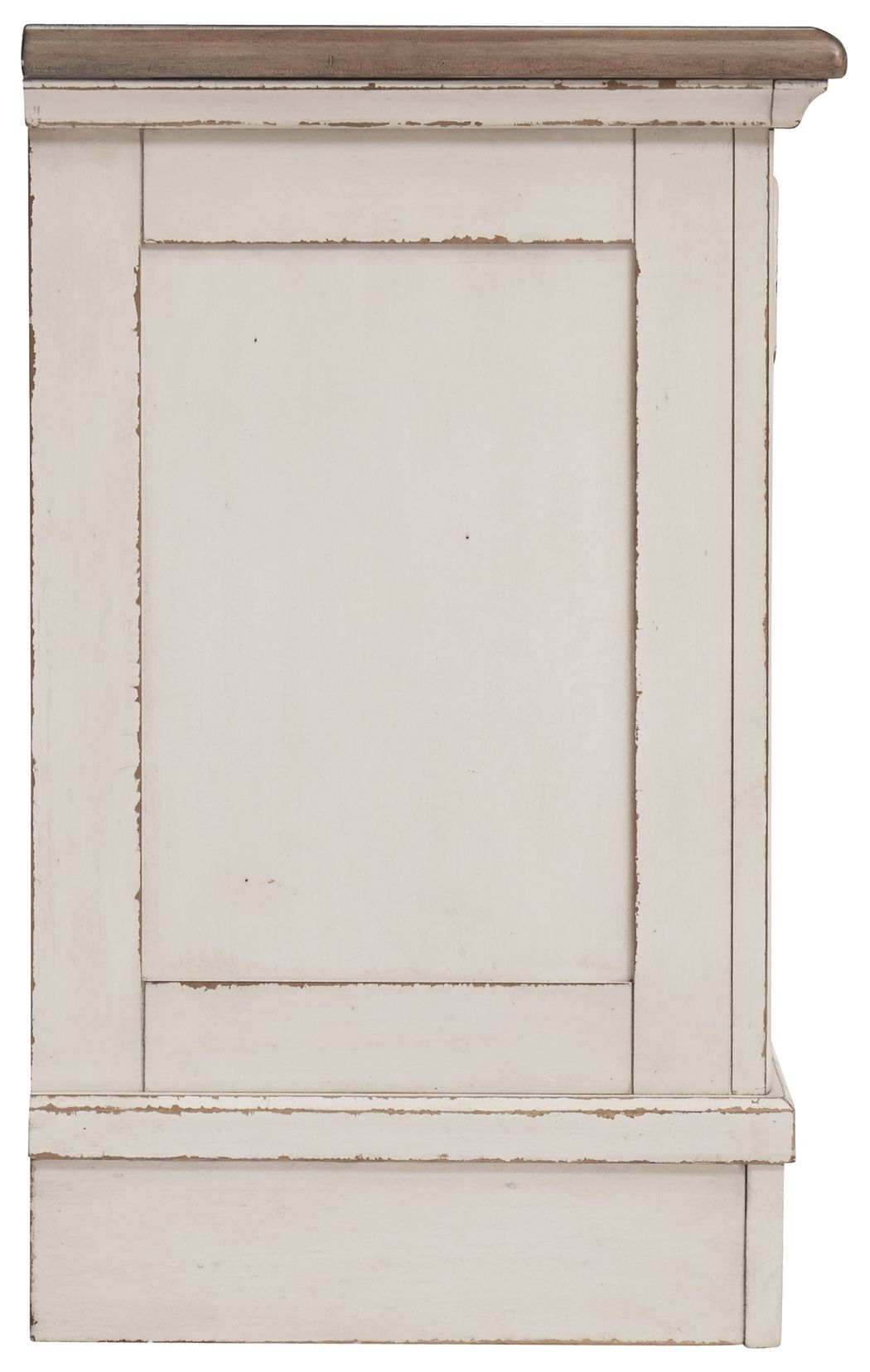 Realyn - Three Drawer Night Stand - White / Brown / Beige