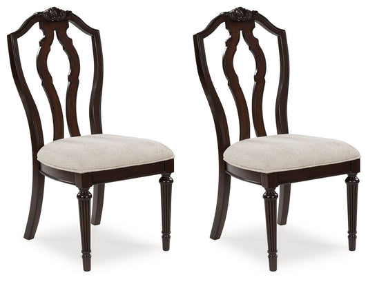 Lavinton - Dining Upholstered Side Chair (Set of 2) - Tan / Brown