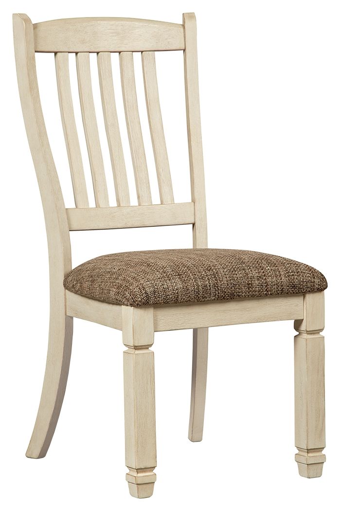 Bolanburg - Dining UPH Side Chair (Set of 2) - Rake Back - Brown / Beige