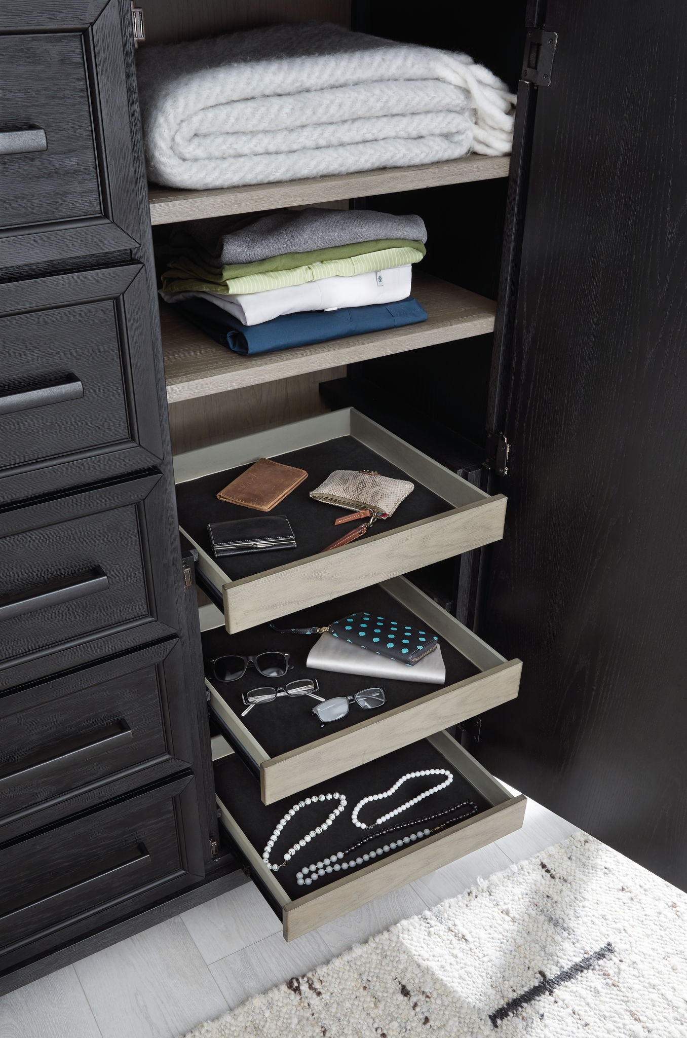 Foyland - Door Chest - Black / Brown