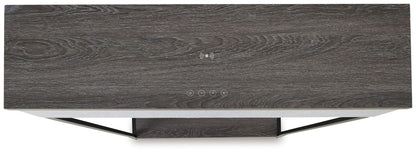 Sethlen - Console Sofa Table - Gray / Black