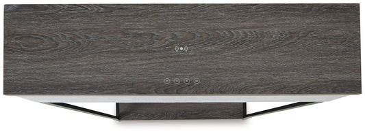 Sethlen - Console Sofa Table - Gray / Black