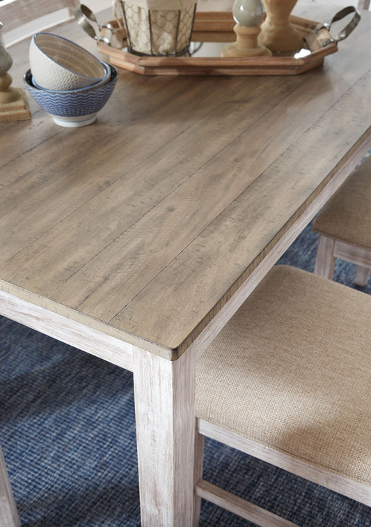Skempton - RECT DRM Table w/Storage - White