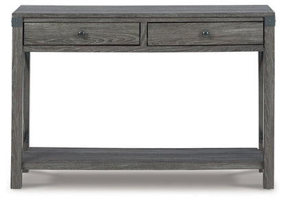 Freedan - Console Sofa Table - Grayish Brown