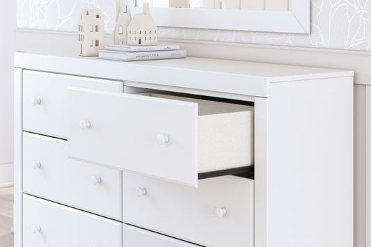 Mollviney - Dresser And Mirror - White