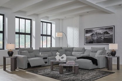 ModMax II - Salt And Pepper - Reclining Sectional