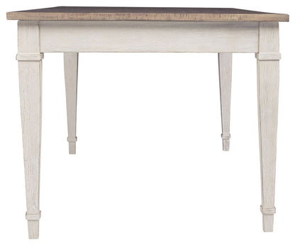 Skempton - RECT DRM Table w/Storage - White