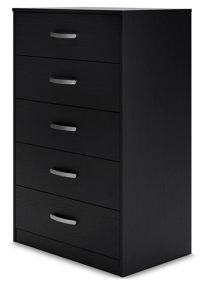 Finch - Five Drawer Chest - 46" Height - Black