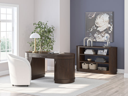 Korestone - Home Office Desk - Warm Brown
