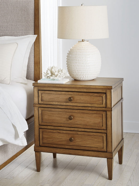 Sharlance - Brown - Three Drawer Night Stand