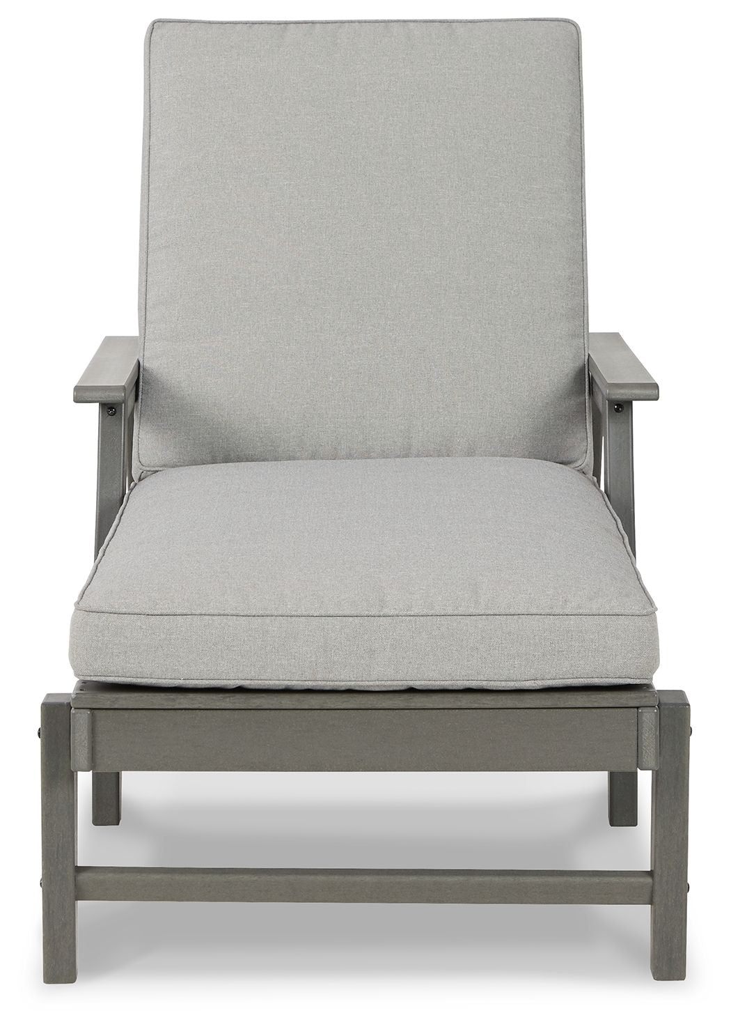 Visola - Chaise Lounge with Cushion - Gray