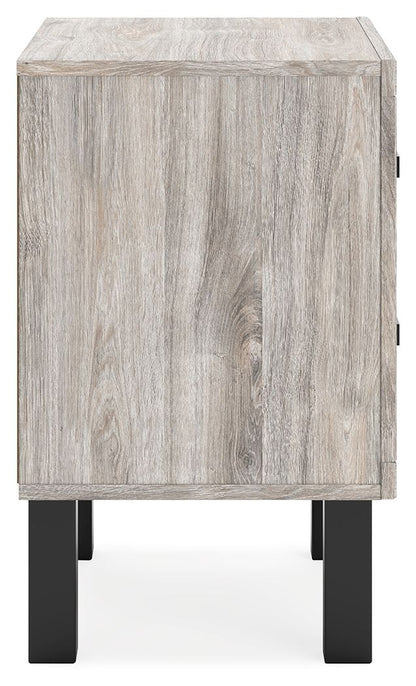 Vessalli - Two Drawer Nightstand - Black / Gray