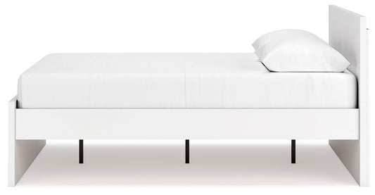 Onita - White - Queen Panel Platform Bed