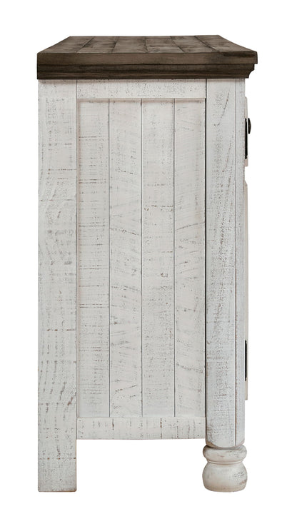 Havalance - Extra Large TV Stand - 4 Doors - Brown / Beige