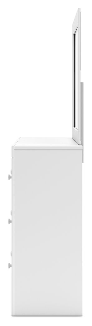 Mollviney - Dresser And Mirror - White