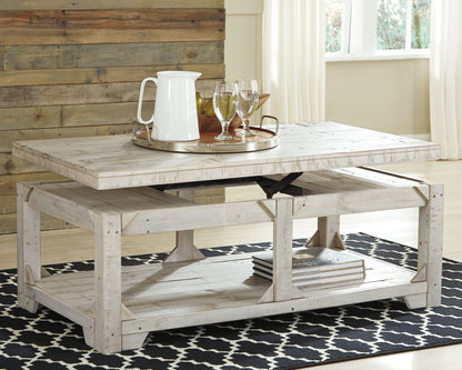 Fregine - Lift Top Cocktail Table - Whitewash