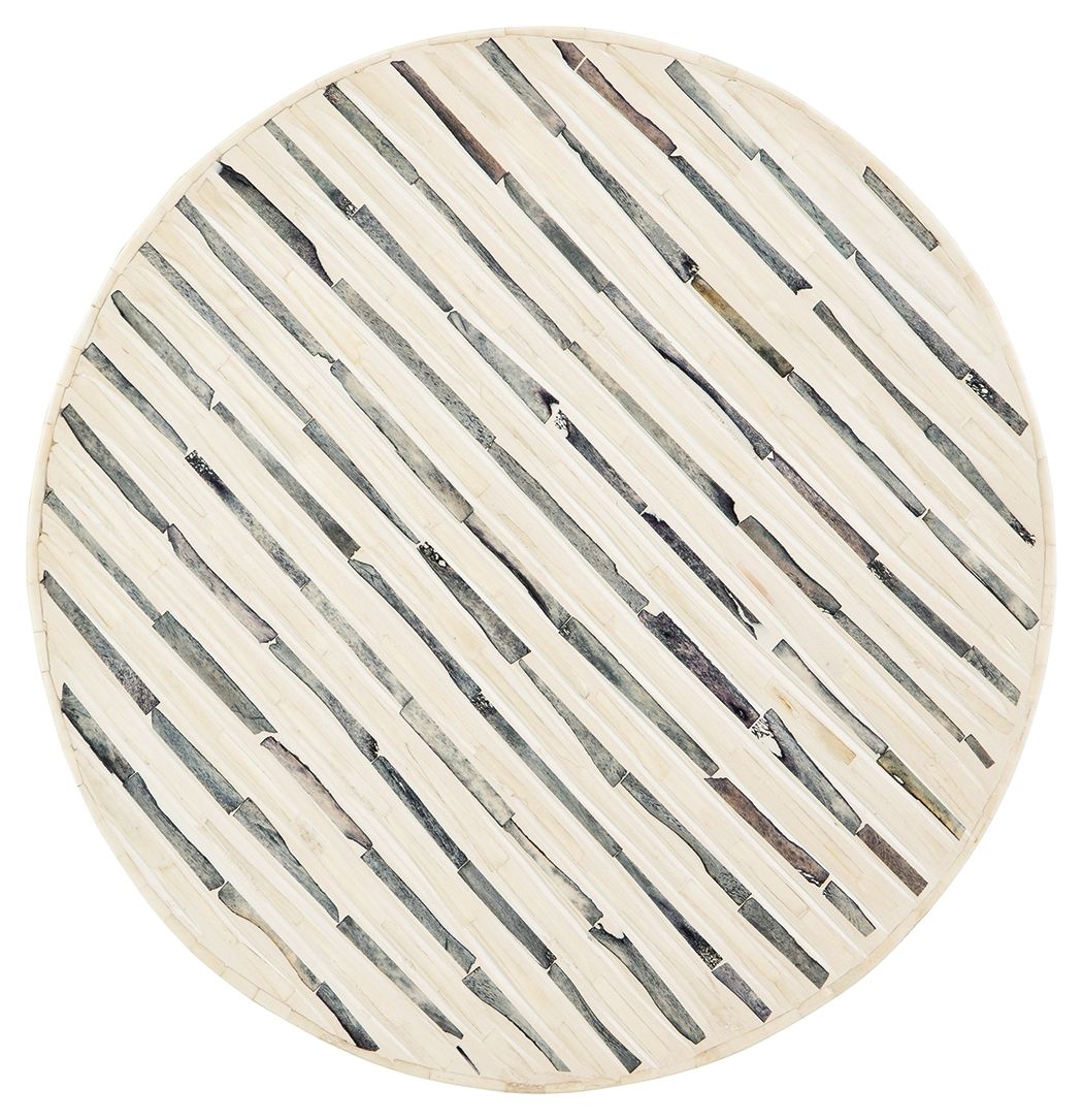 Crewridge - Accent Table - Black / Cream