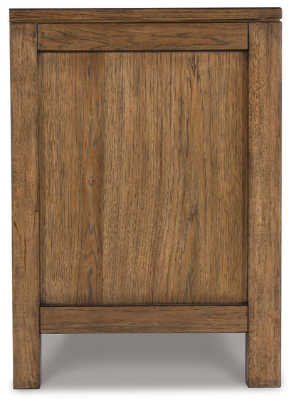 Cabalynn - Two Drawer Night Stand - Light Brown