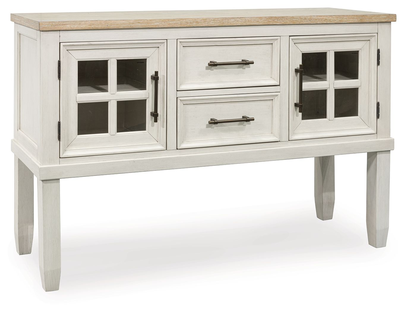 Shaybrock - Dining Room Server - Antique White / Brown