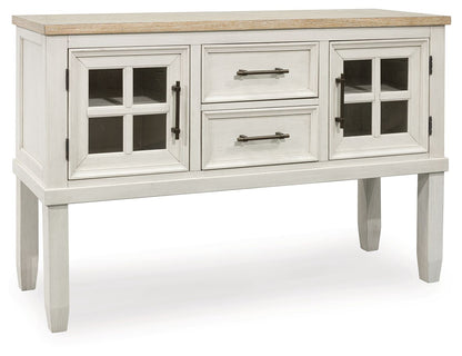 Shaybrock - Dining Room Server - Antique White / Brown