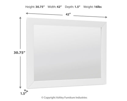Mollviney - Bedroom Mirror - White