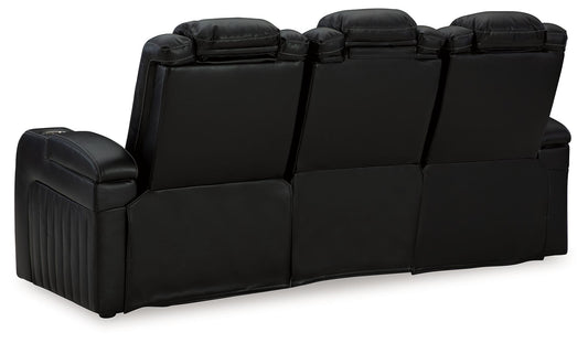 Caveman Den - Power Reclining Sofa With Adj Headrest - Midnight